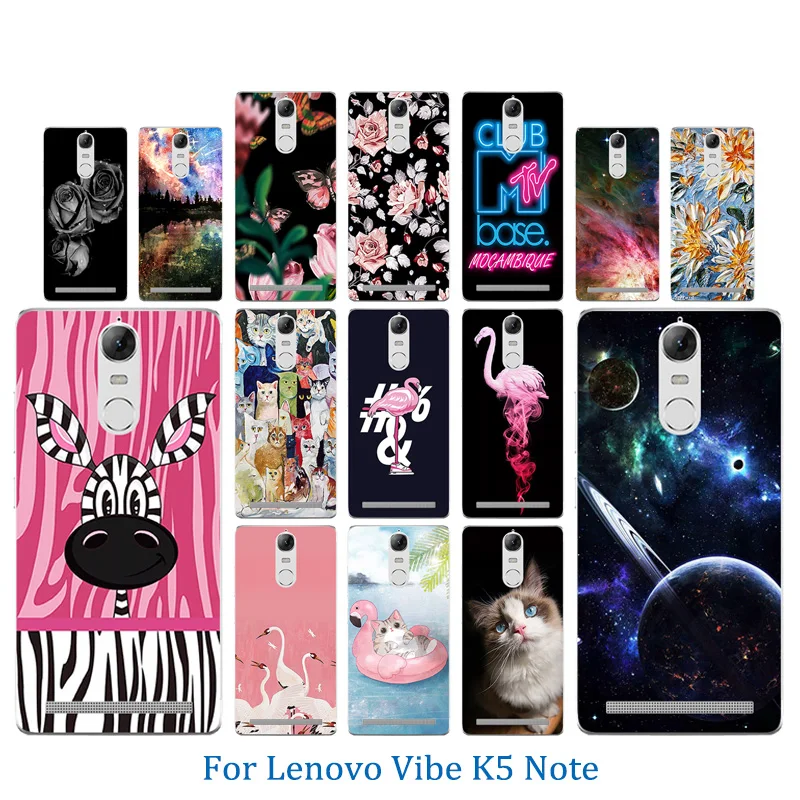 5 дюймов для Lenovo K5 Note чехол телефона с рисунком лошади Мягкий силиконовый из ТПУ