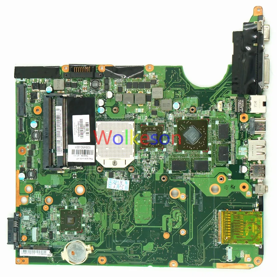 SHELI для hp павильон DV6 DV6-1000 Материнская плата ноутбука 509450-001 DAUT1AMB6D0 DDR2 тест ОК |