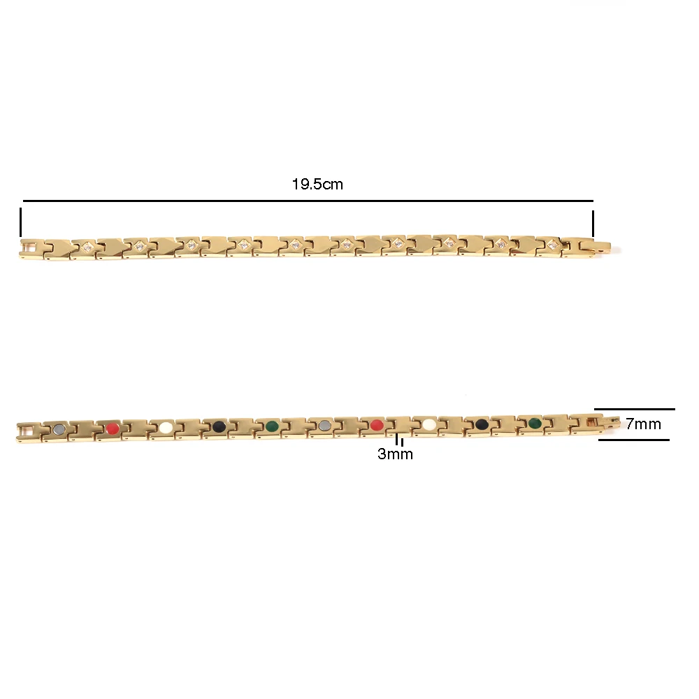 Женский магнитный браслет из вольфрама Wollet с австрийскими кристаллами 316l|bracelets