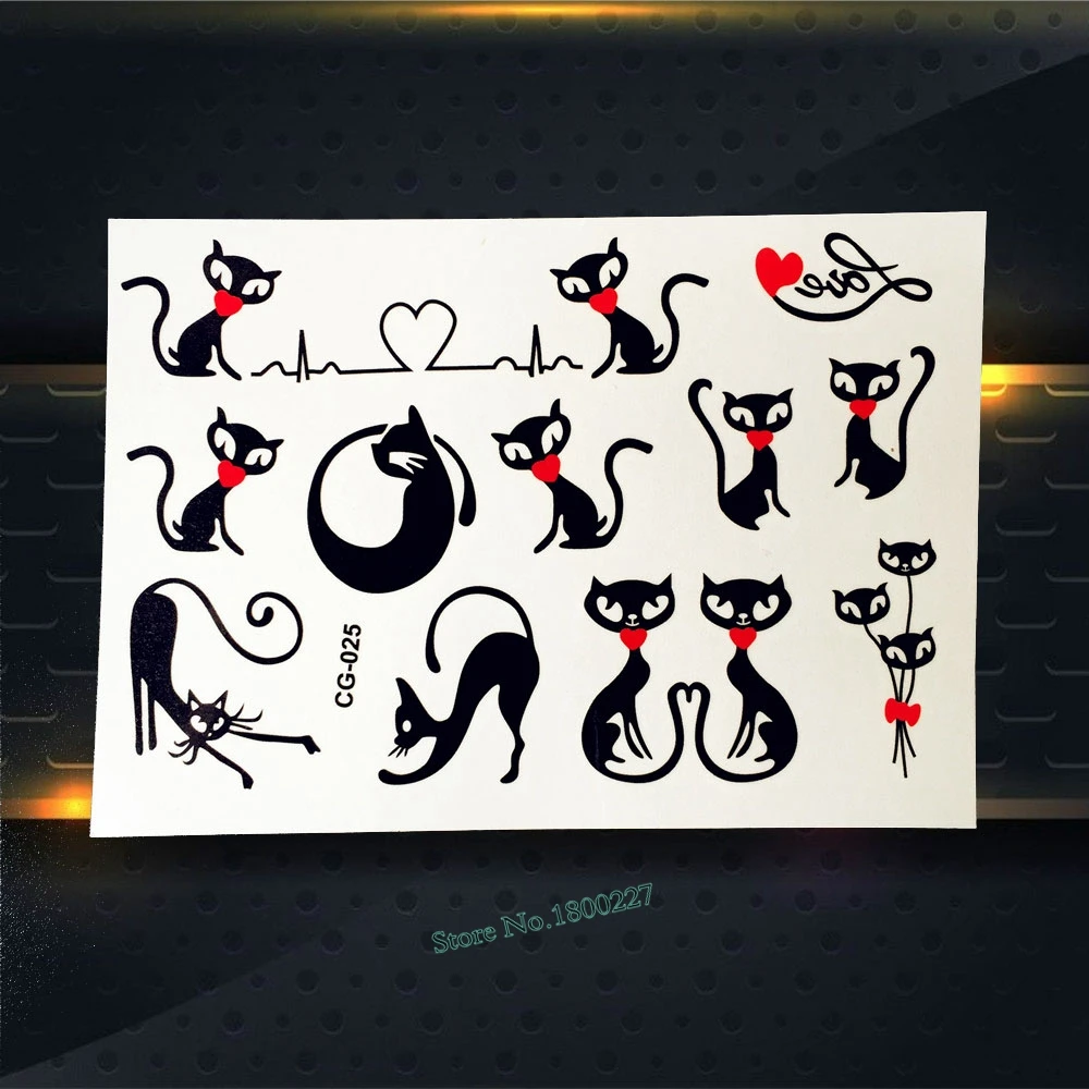 Летние Стильные милые безделушки временная татуировка маленький Покер любовь