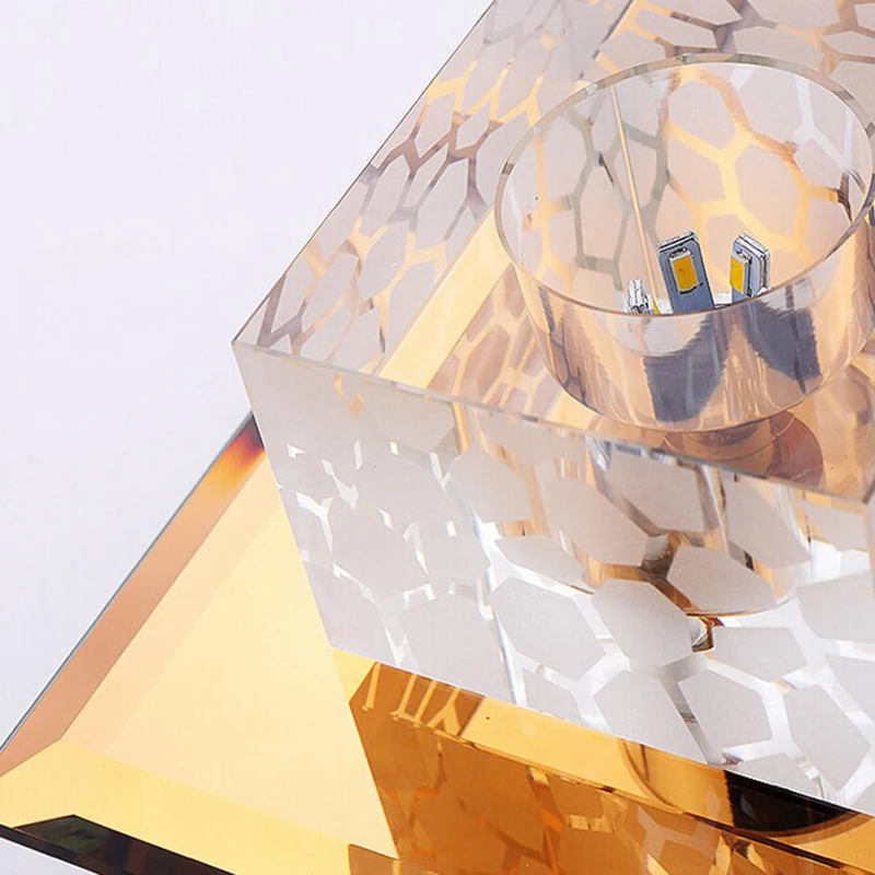 Минималистичная квадрасветодиодный светодиодная хрустальная люстра светильник