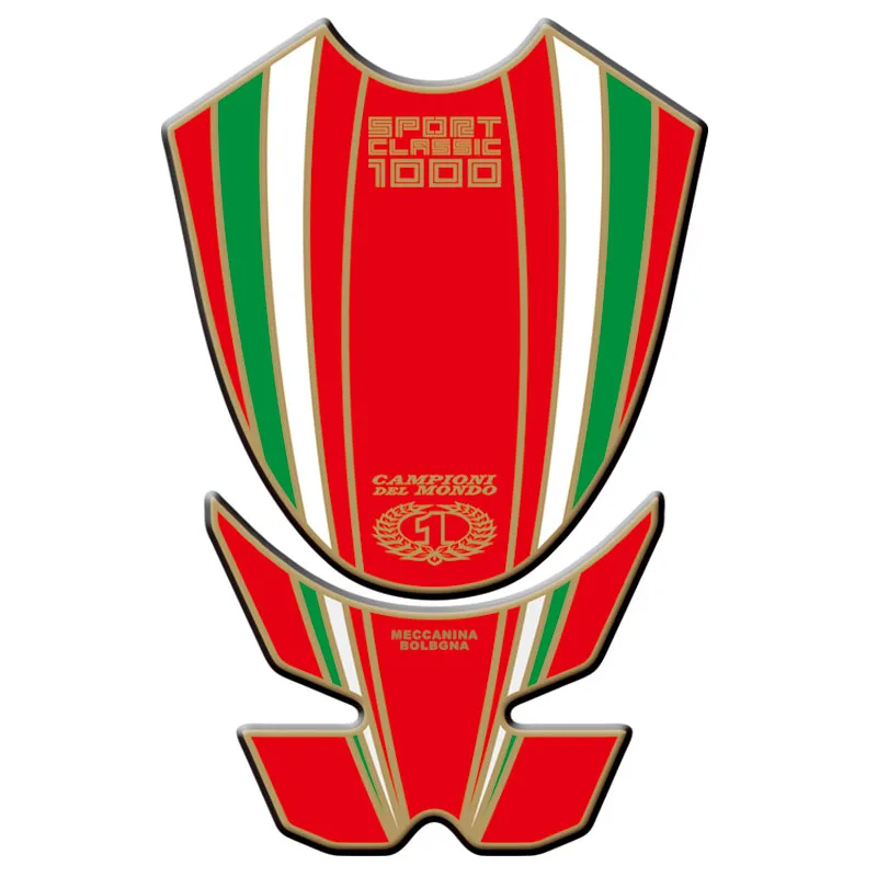 Женская наклейка стикер для Tank Pad Ducati Sport Classic 1000 рыболовная костяная