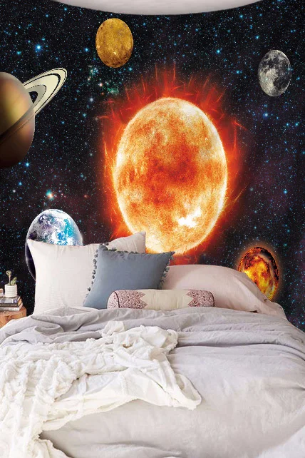 Celestial Indian Bohemian Sun Moon Tapestry Wall Hanging Boho Rug Home Decor Beach Blanket Teli Da Parete | Дом и сад
