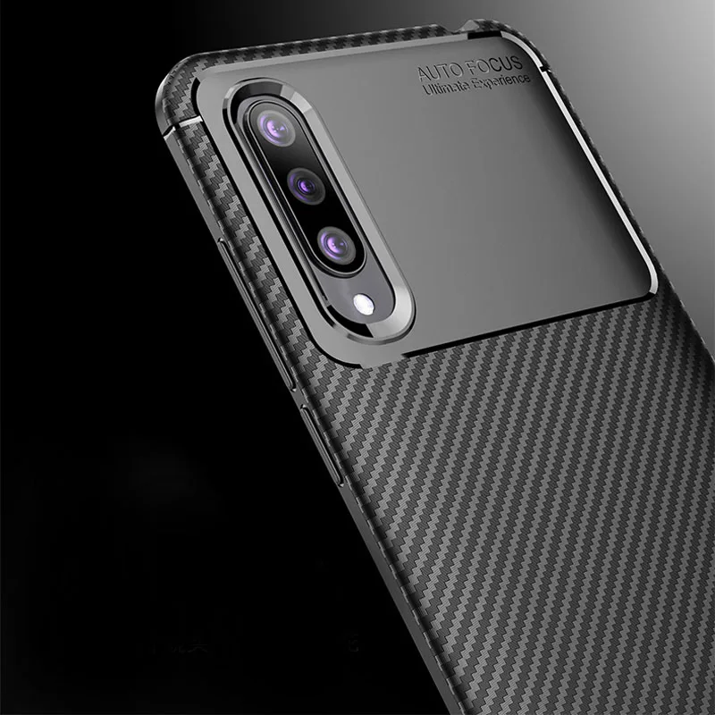 Luxury Carbon Fibe Phone Cover for Xiaomi Mi CC9 A3 Case Shockproof Soft Silicon TPU xiaom cc9e Lite | Мобильные телефоны и