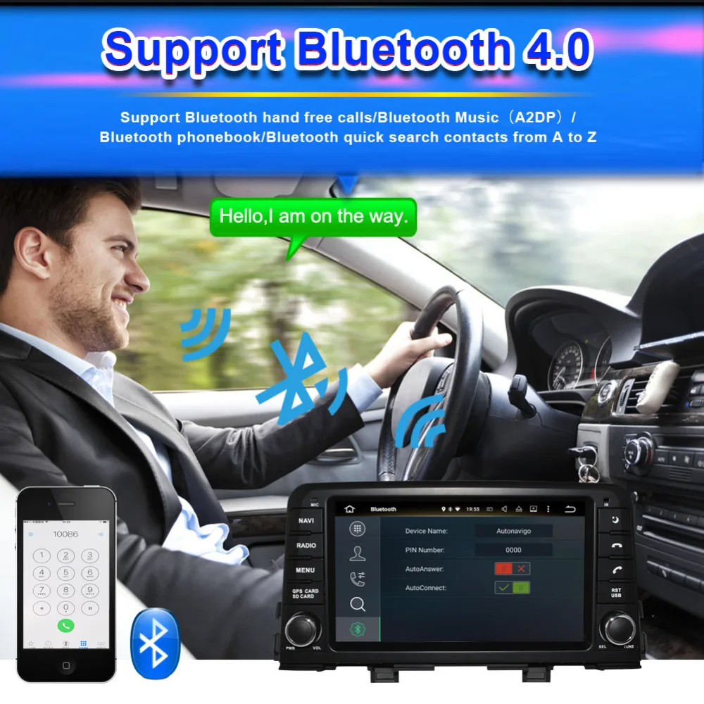 Автомобильный мультимедийный плеер 2 Din Android 8 0 Восьмиядерный процессор 4 Гб ОЗУ