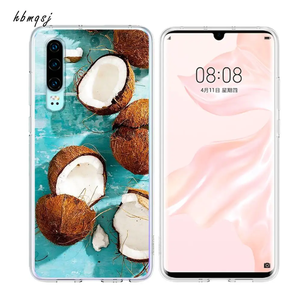 Чехол для huawei p30 p20 lite pro p8 p9 p10 funda силиконовый чехол с бабочкой пейзажем океана