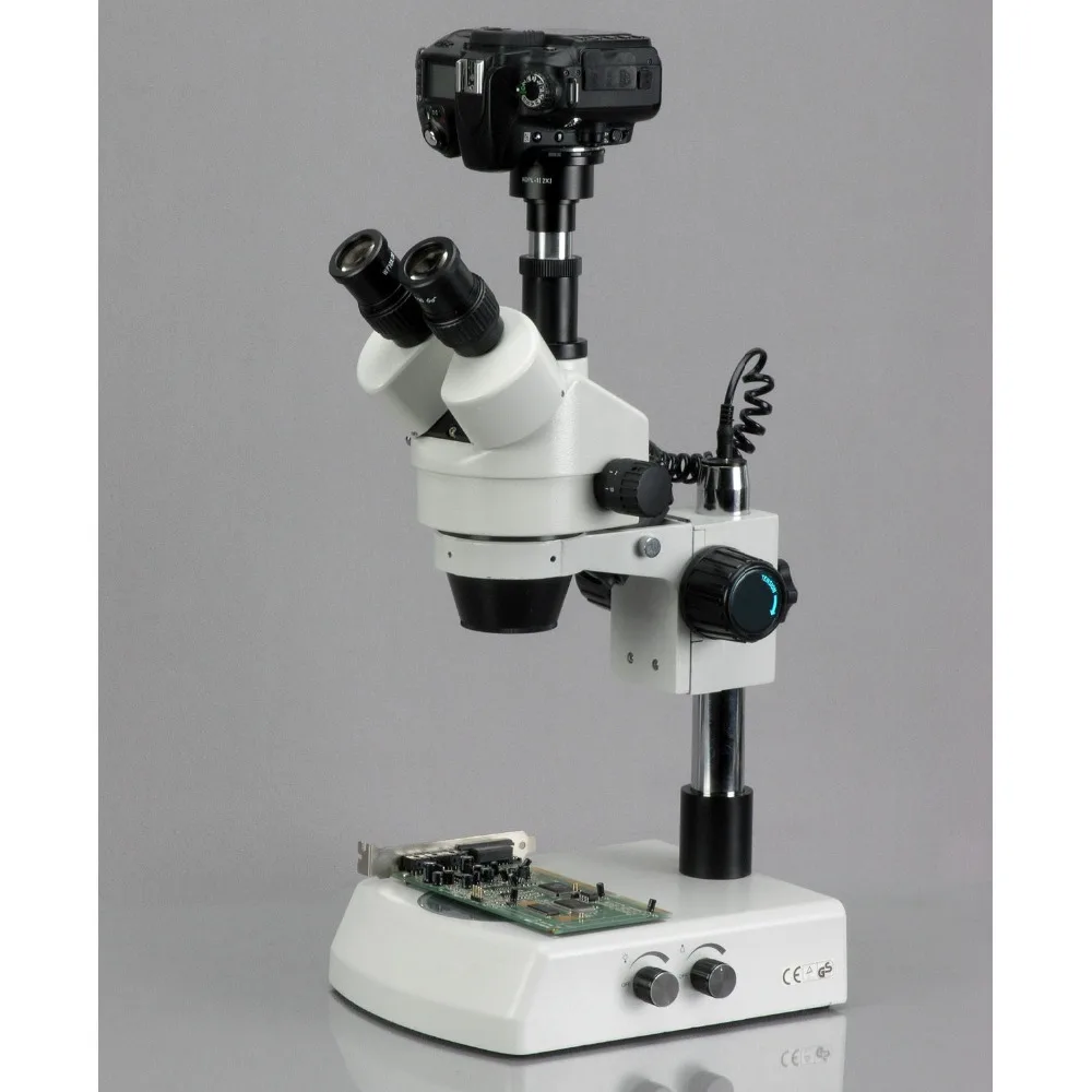 AmScope CA-CAN-NIK-SLR Canon and Nikon SLR/DSLR Camera Adapter for Microscopes | Инструменты