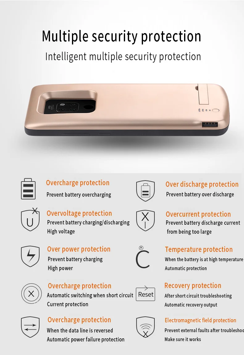 Чехол для аккумулятора power Bank для huawei mate 20 Pro X, ударопрочный, 6500 мА/ч, чехол для зарядного устройства, чехол для аккумулятора, простой чехол для зарядки s