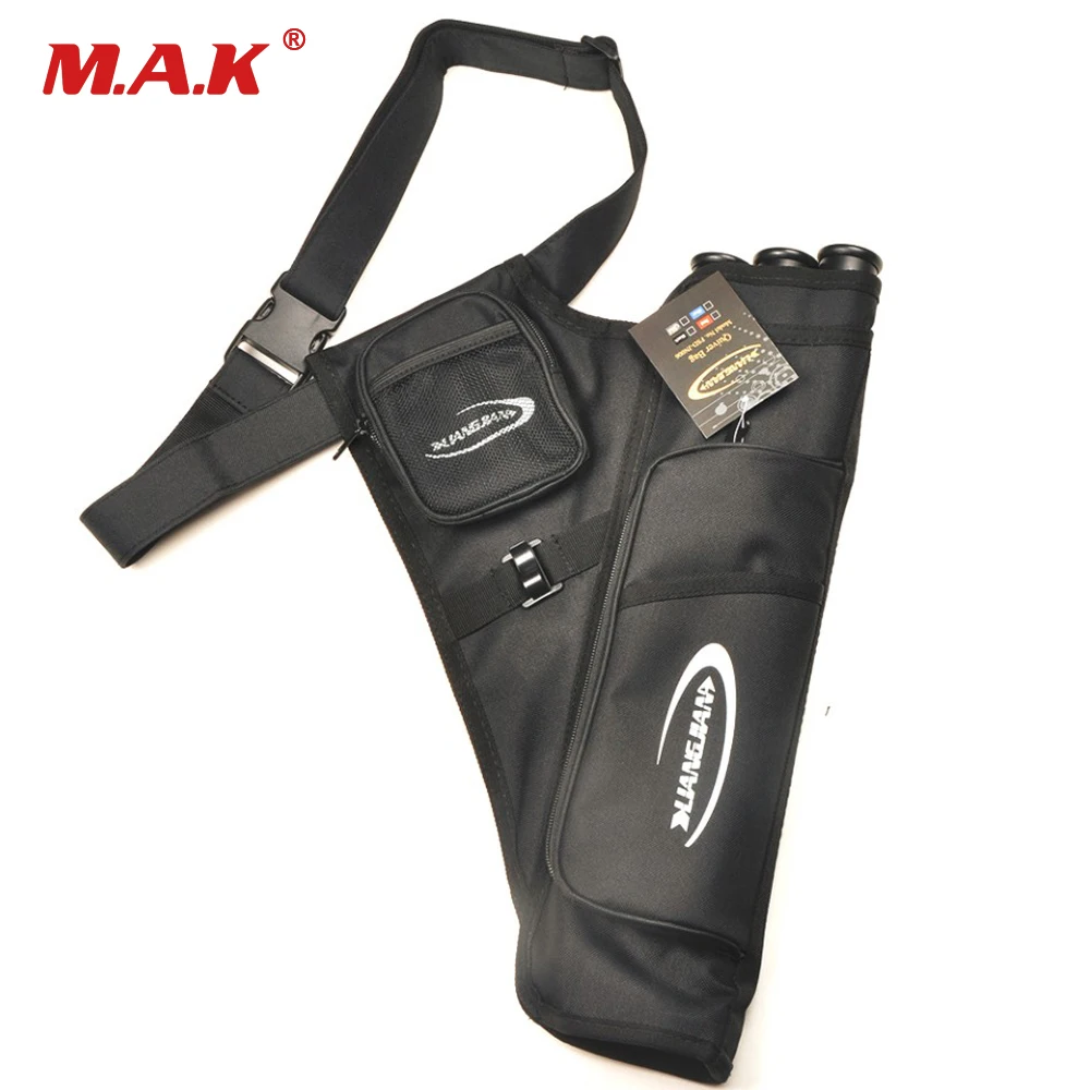 Черный/синий держатель для стрел с 3 трубками стрельбы из лука охоты сумка правой