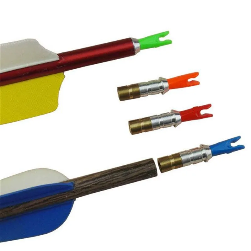 10PK 25 зерна стрелка дополнительный вес Медь Боб со Алюминиевый держатель для