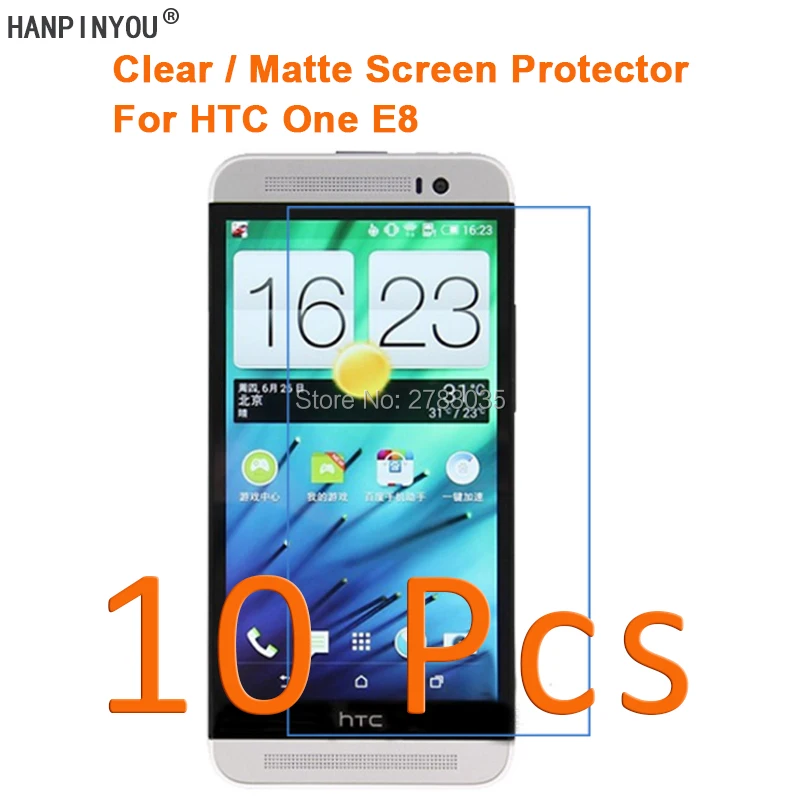

10 шт./лот для HTC One E8 5,0 "HD Прозрачная/Антибликовая матовая защитная пленка (не закаленное стекло)