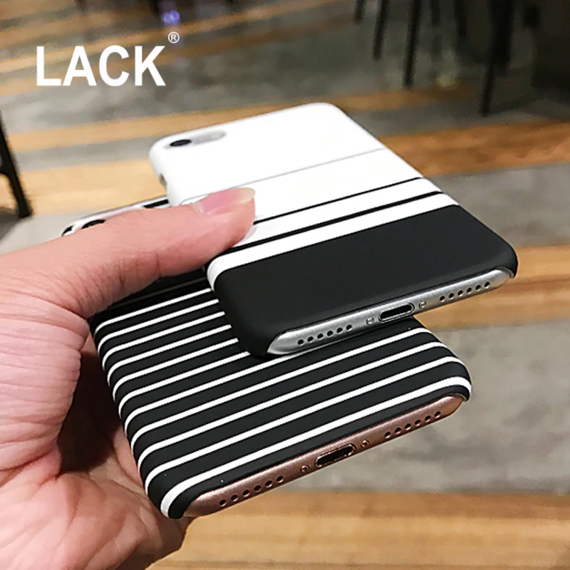 LACK новейшие чехлы для телефонов в черно-белую полоску для iphone 7, модная задняя крышка в полоску зебры для iphone 7, 6, 6S Plus, 5, 5S