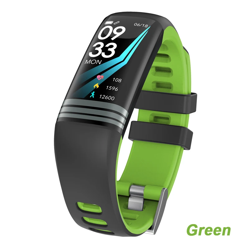 green Smarcent G26 Plus умный Браслет фитнес-трекер для измерения сердечного ритма IP67 Водонепроницаемый G26S Смарт Браслет для измерения кровяного давления кислородный SmartBand - Цвет: green