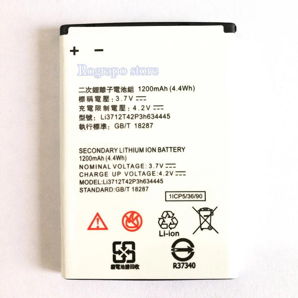Сменный аккумулятор для ZTE V815W Li3712T42P3h634445 3 7 в 1200 мАч | Мобильные телефоны и