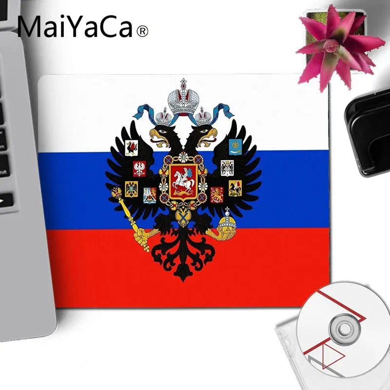 Игровой коврик для мыши MaiYaCa игровой с российским флагом подкладка коврика ПК