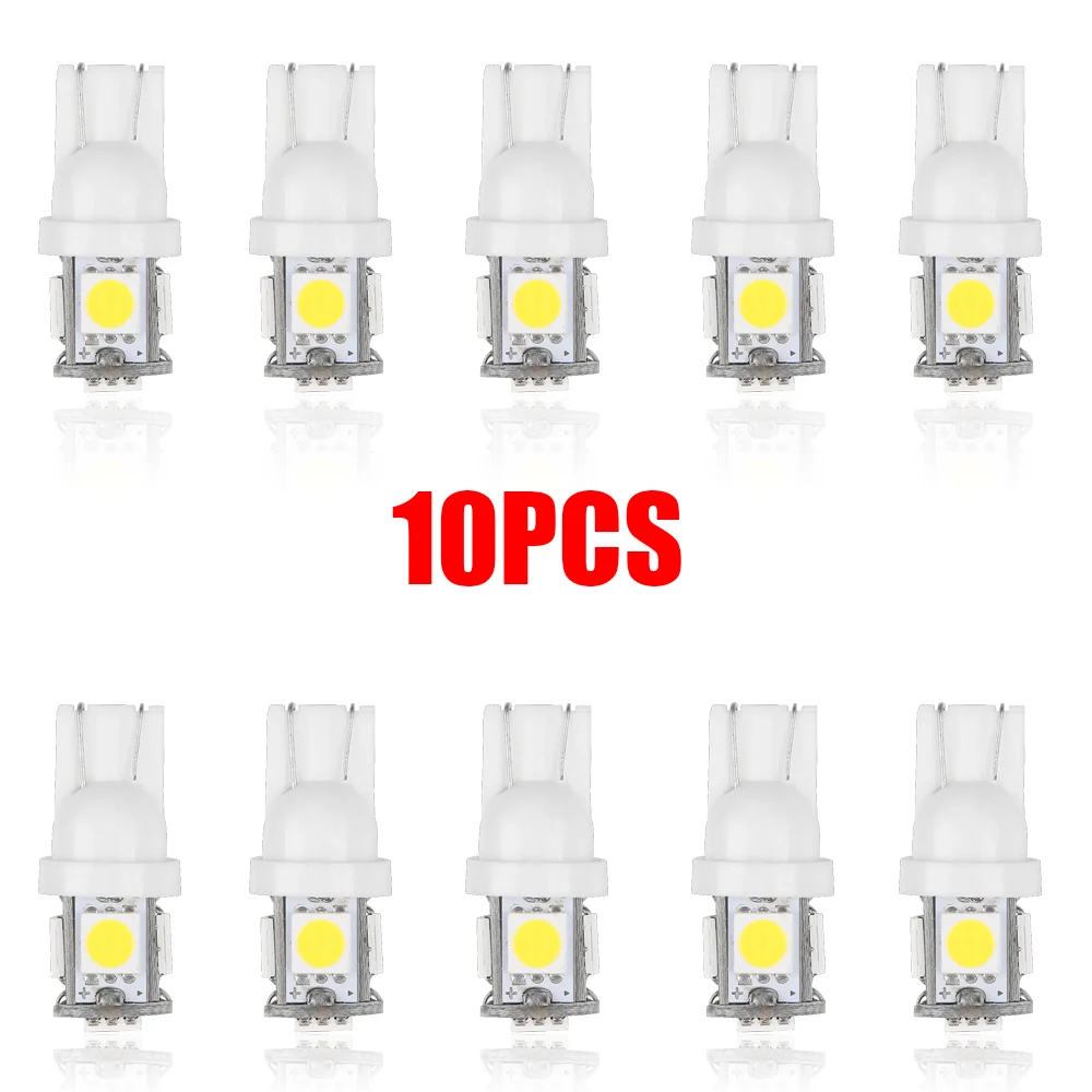 10 шт. универсальные алюминиевые Автомобильные светодиодные лампы Canbus T |