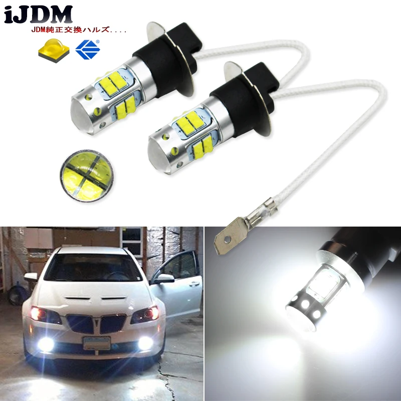 Ijdm 6000 К белый 20 SMD XB D H3 светодио дный замена лампы для автомобиля противотуманные