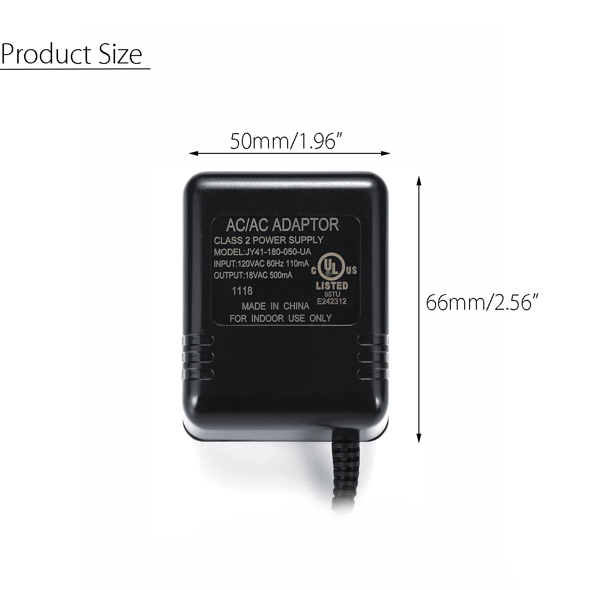 

US/UK/EU/AU 8M Wifi Doorbell Camera Power Adapter for IP Video Intercom Ring Wireless Doorbell 110V-240V AC 18V Transformer