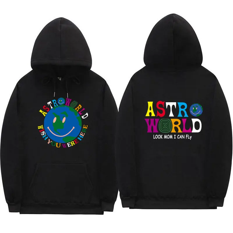 Разноцветные толстовки ASTROWORLD для мужчин и женщин модная уличная одежда свитшот