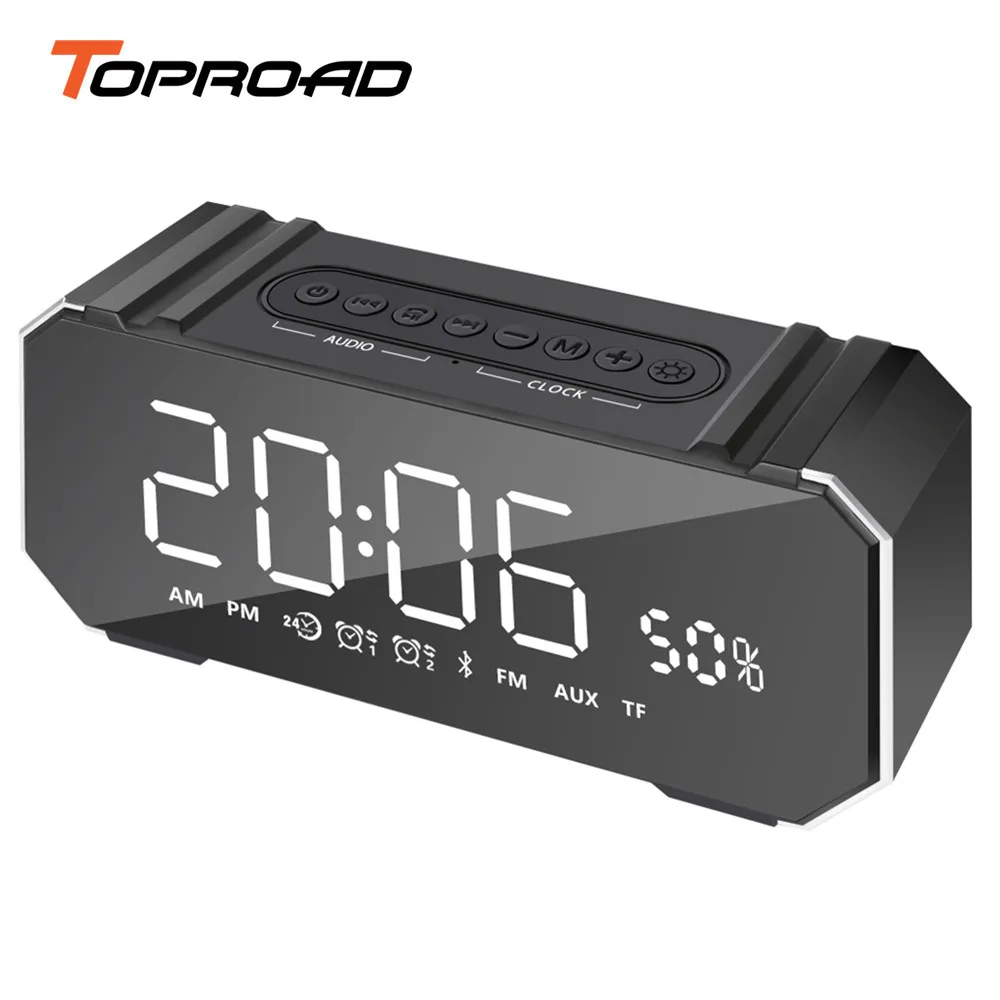 TOPROAD 10 Вт Bluetooth динамик беспроводной стерео алюминиевый музыкальный плеер