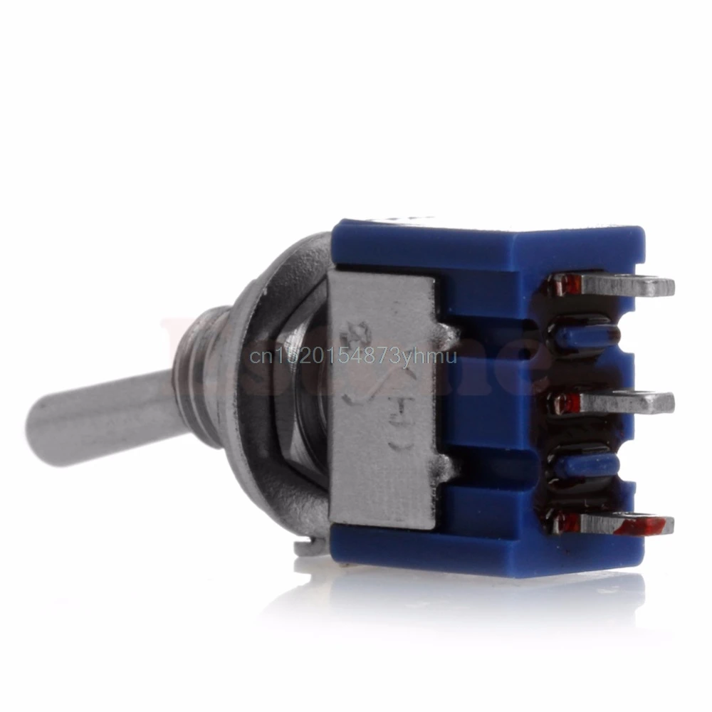 

1pc Mini MTS-102 3-Pin SPDT ON-ON 125VAC 6A Toggle Switches -L057 New hot