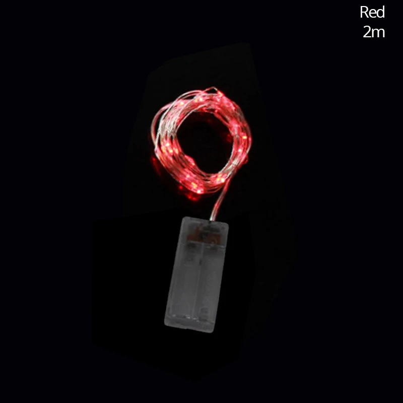2m Led Light Red Eid Al Adha декоративные венки декоративные светодиодные лампочки полосы DIY ВЕНОК вечерние Eid Mubarak Hajj Рамадан ислам вечерние украшения - Цвет: 2m Led Light Red