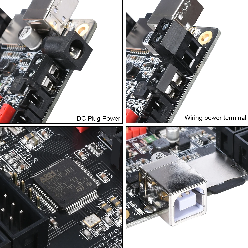 BIGTREETECH SKR MINI V1.1 и панель сенсорного экрана TFT28 32-битный комплект материнской платы + драйвер шагового двигателя TMC2208 TMC2130 SPI StepStick 3D принтер MKS.