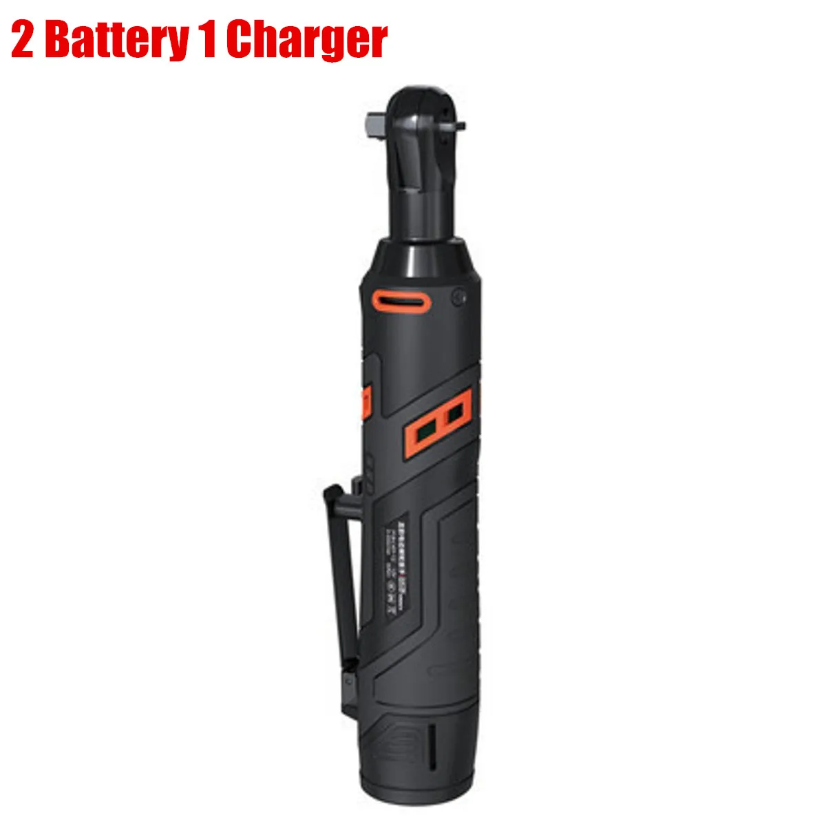 two batteries 12 В Электрический гаечный ключ Набор 3/8 беспроводной Трещоточный ключ аккумуляторные леса 60нм крутящий момент Трещотка с розетками инструменты - Цвет: two batteries