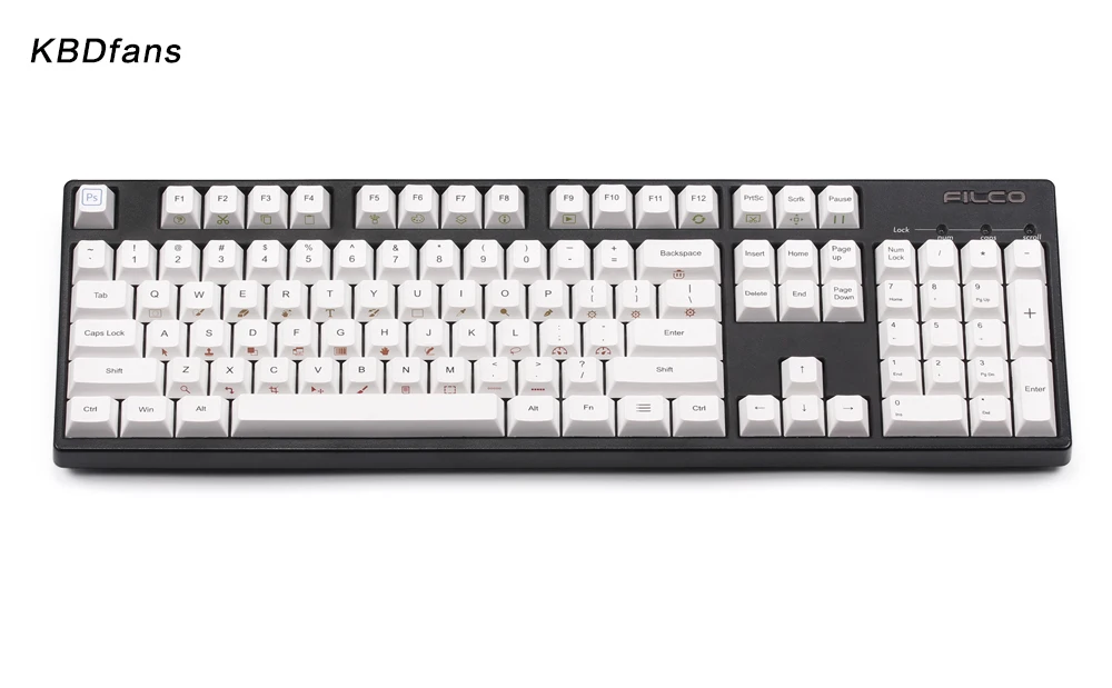 Фотошоп keycaps краска ПОДБИТАЯ вишня профиль для cherry mx механическая клавиатура ANSI Раскладка