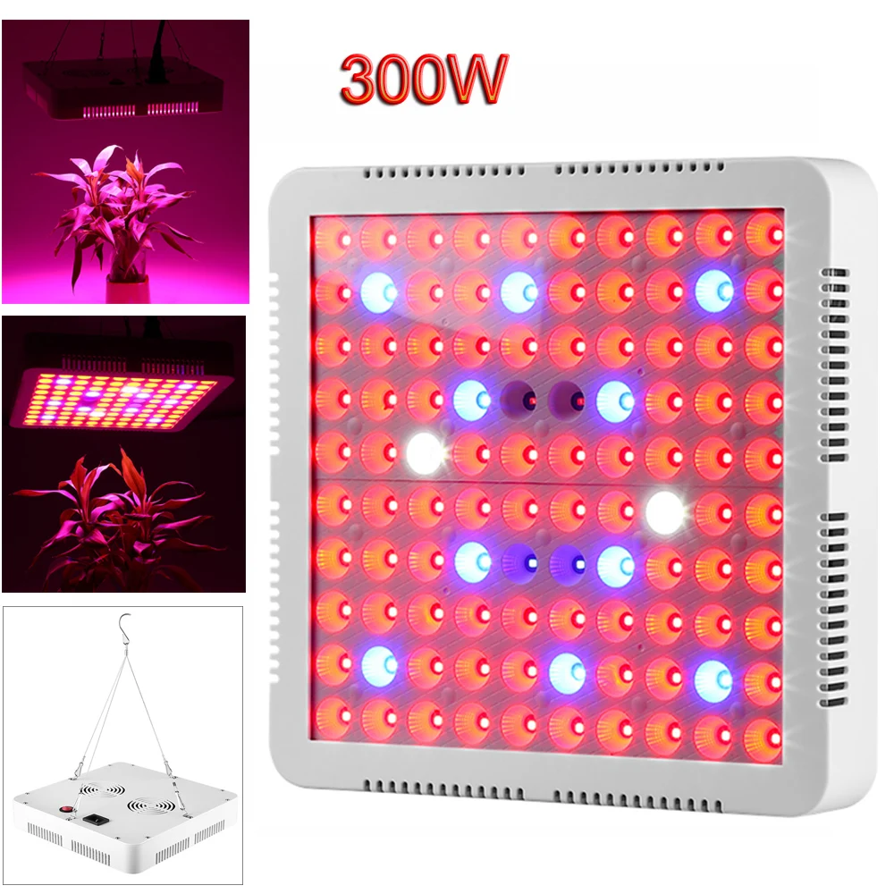 

Phyto Lamp Full Spectrum 300W 50W 45W 10W 5W LED Grow Light Growth Lamp For Hydroponics and Indoor Plants Flowers