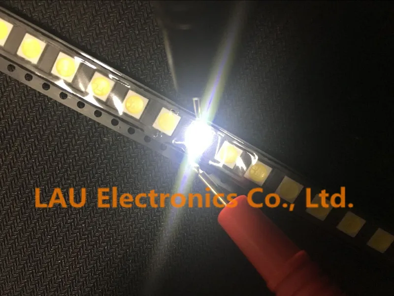 100 шт. 5050 SMD светодиодный белый/теплый белый/красный/желтый/синий/зеленый PLCC 6 3