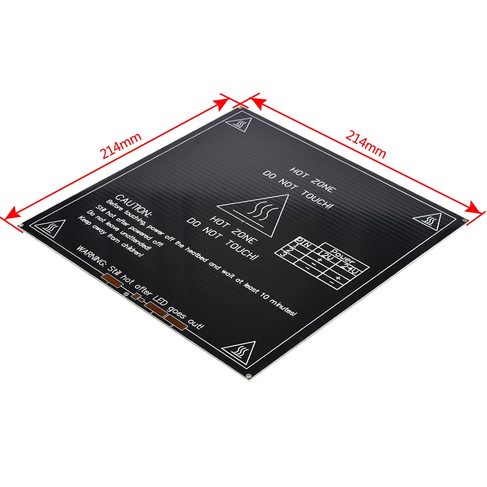 BIQU MK2B 214*214*1 6 мм Тепловая кровать PCB FR4 как MK2A с 100NTC кабель термистора для 3d