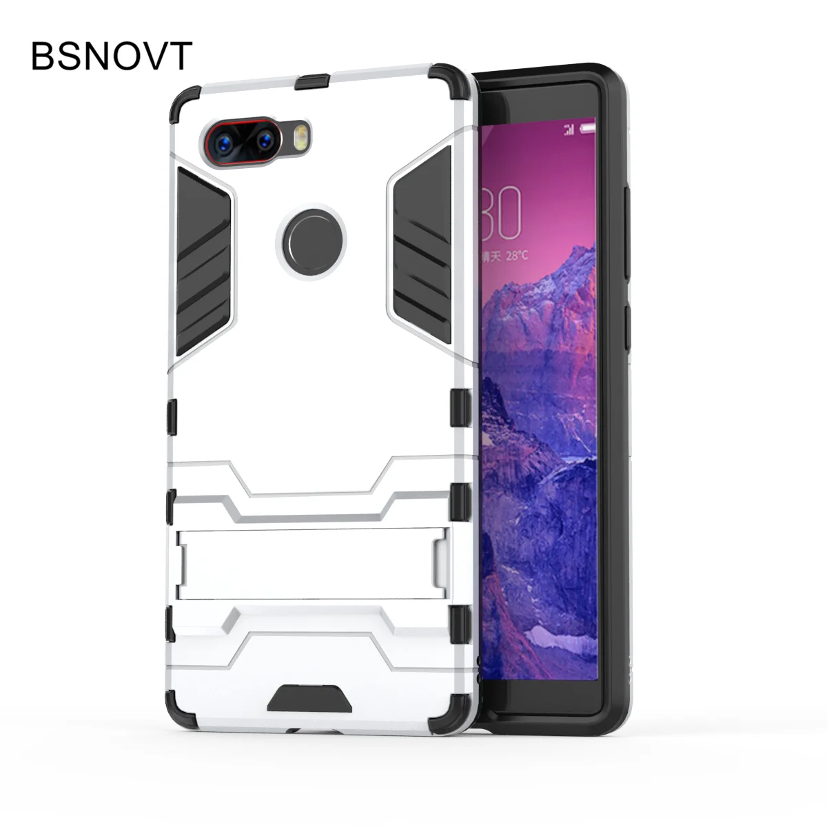 BSNOVT чехол для Nubia Z17S Чехол Мягкий силикон + пластик Kickstand zte оболочка Coque Funda |