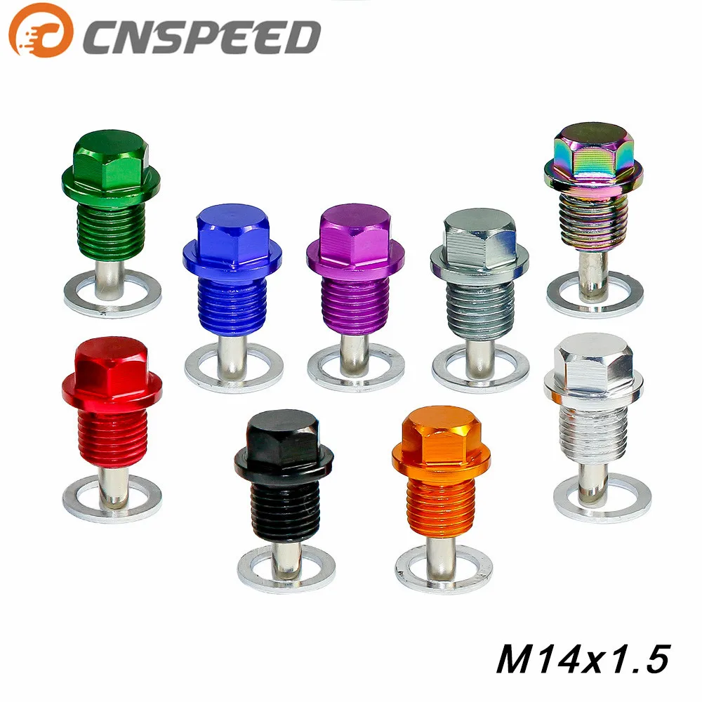 CNSPEED M14 * 1 5 мм Магнитная дренажная масляная пробка посылка/сливная для масла