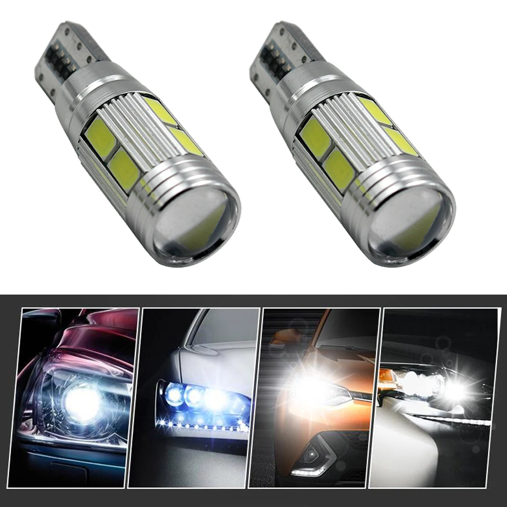 Светодиодный светильник для автомобиля T10 194 W5W Canbus 10 SMD 5630 светодиодный без ошибок