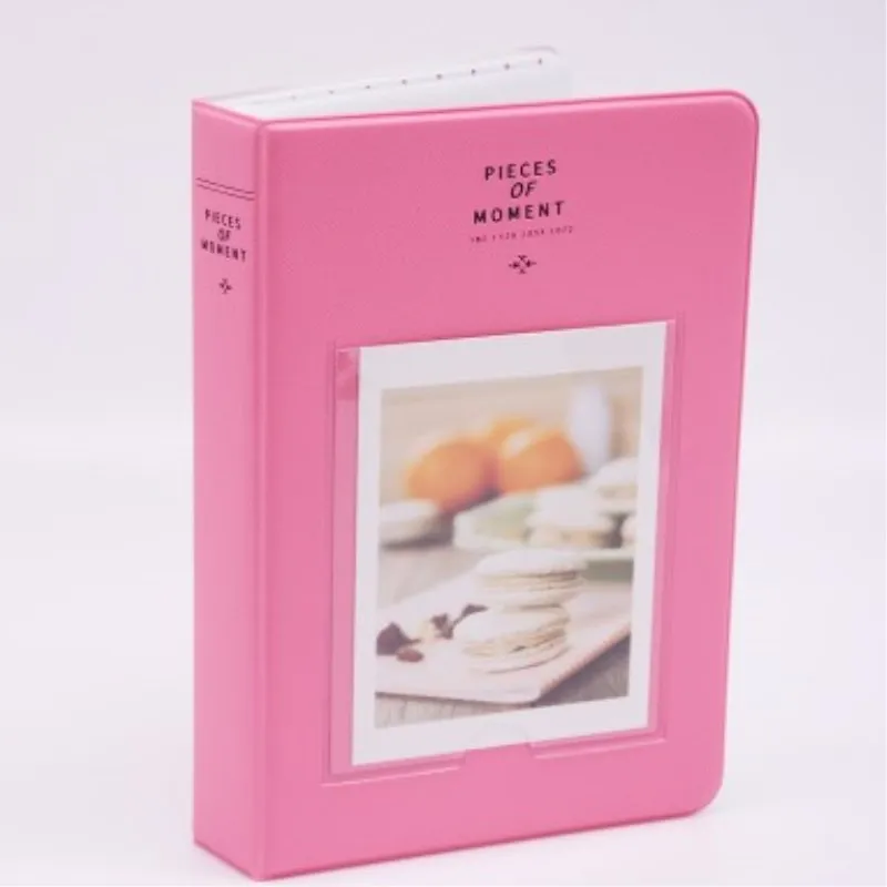 Peach pink 72 кармана мини фотоальбом для Instant Polaroid чехол для хранения фотографий для Fujifilm Instax Mini Фильм 7s 8 Корея Instax Мини альбом - Цвет: Peach pink