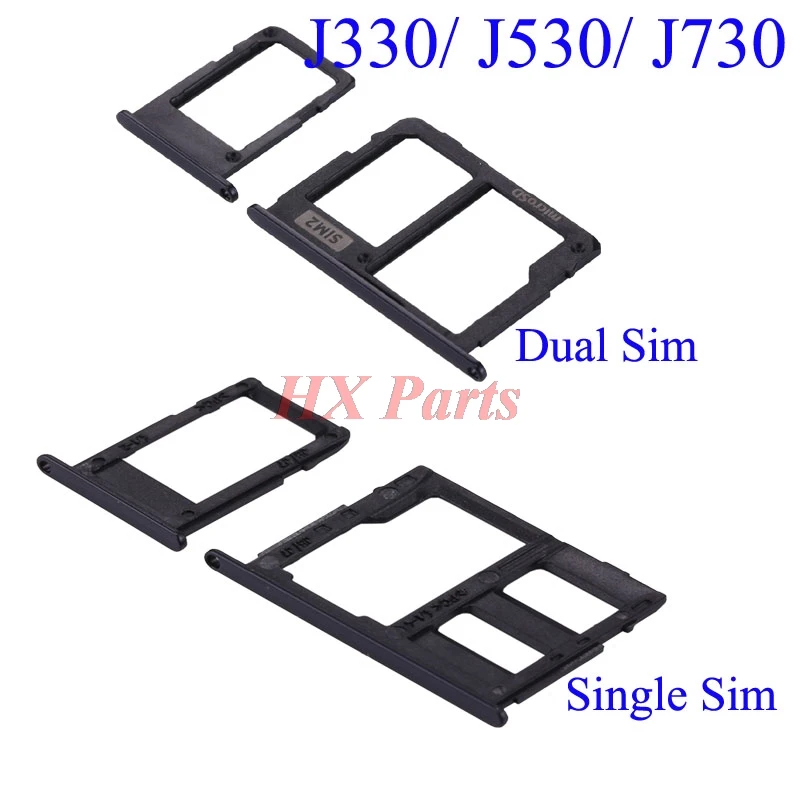 Лоток для Sim Samsung Galaxy J3 J5 J7 2017 года J330 J530 J730 адаптер sim-карты SD слот Сменные Запчасти
