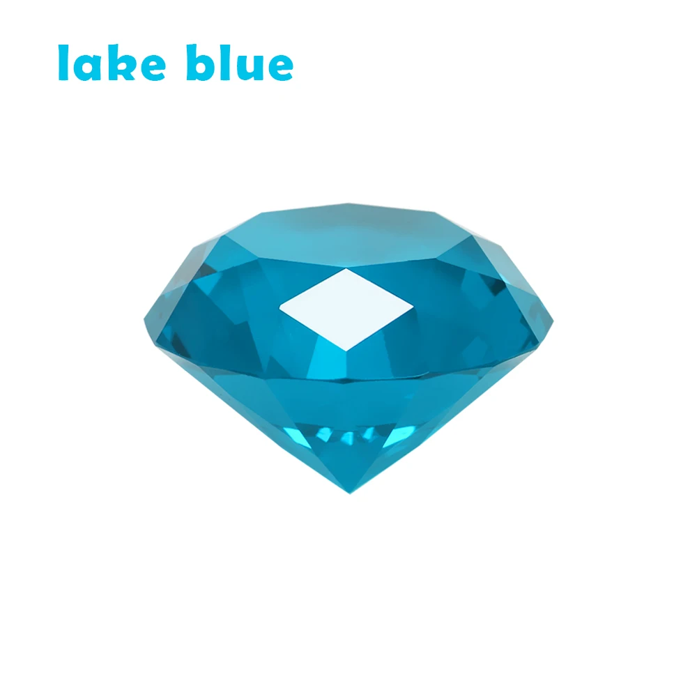 Lake blue 30 мм Красочные С кристалалми и стразами счастливый день рождения, мероприятие, вечеринка поставки романтические подарки украшения дома Свадебные украшения - Цвет: Lake blue