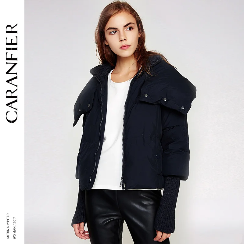 Фото CARANFIER 2017 Новый женский пуховик высокого качества Женский мульти-молния воротник CARANFIER 2017 Новый женский пуховик высокого качества Женский мульти-молния воротник