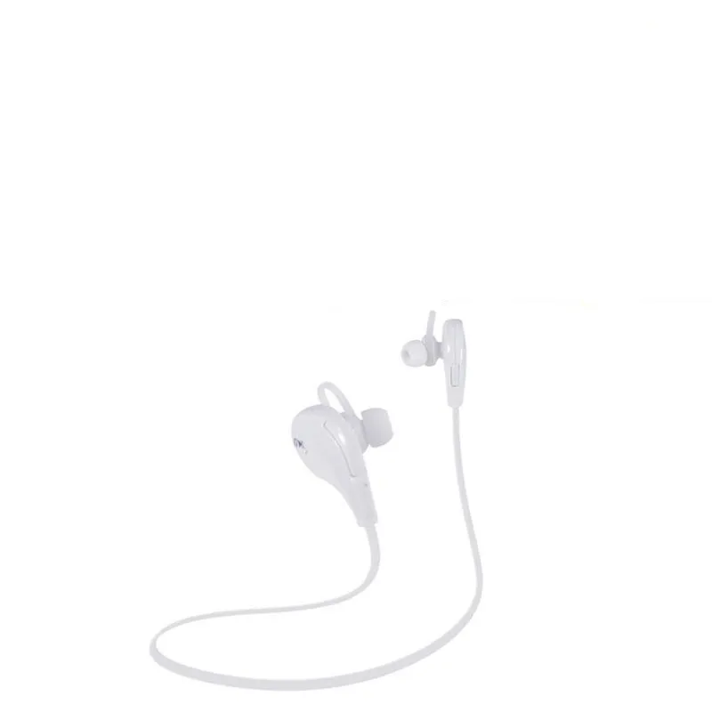 Белый CUJMH QY7 Bluetooth наушники Беспроводная Bluetooth гарнитура V4.2 частный режим мобильный телефон спортивные стерео наушники для X0S0 - Цвет: Белый