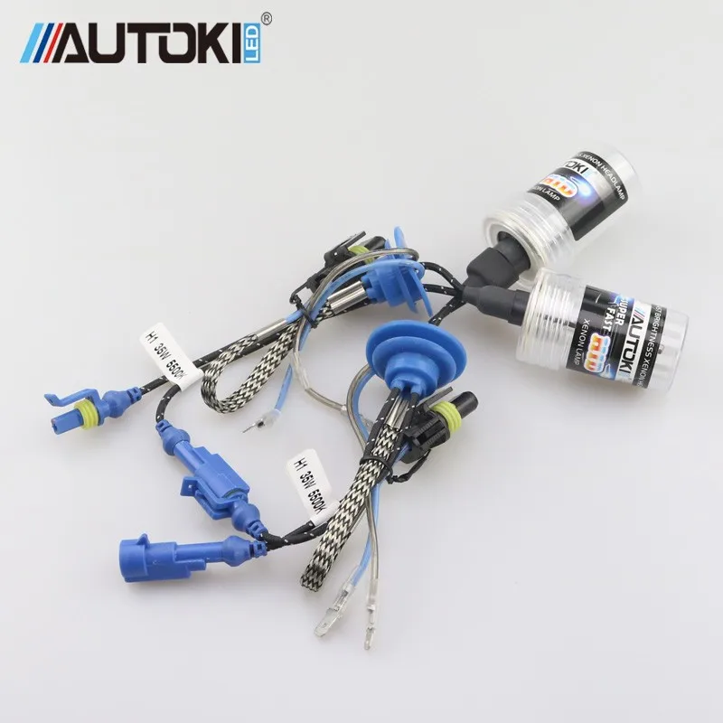 Autoki двухцветный СВЕТОДИОДНЫЙ DRL с H1 Mini Hi/Low bi xenon комплект прожекторных фар