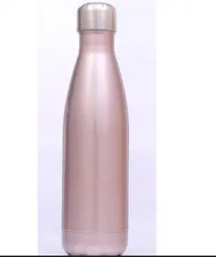 Rose Gold 500 мл бутылка для воды фляга из нержавеющей стали с двойными стенками с вакуумной изоляцией модный дизайн многоцветные высококачественные - Цвет: Rose Gold