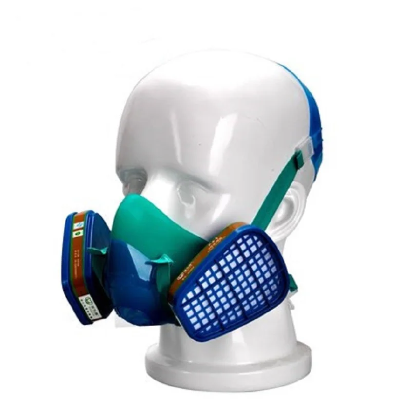 

7 In 1 Half Gas Mask Respirator Anti-acid Gas mask Pesticide Spray Mask Organic Vapor Chemical Gases Paint Activated Carbon