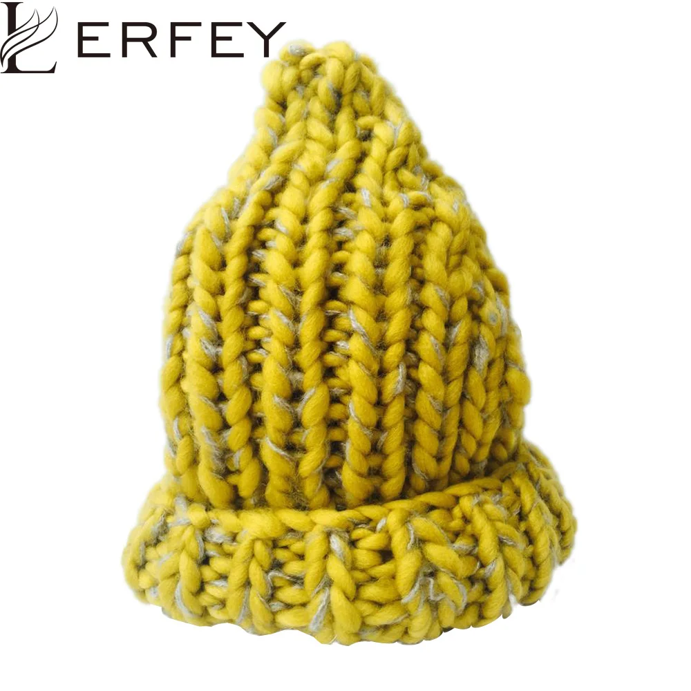 Шапка LERFEY для взрослых повседневные женские зимние шапки из хлопка и шерсти