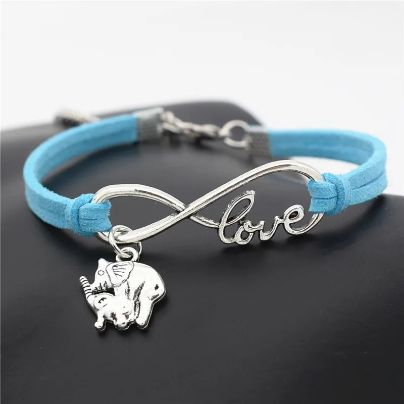 7 цветов новые вдохновляющие подарки Infinity I Love Animal Mom Baby Elephant Очаровательные