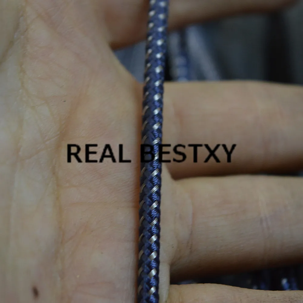 Реальный BESTXY 5 м/лот 3 1 мм синяя стальная проволока/нейлоновая веревка плетеные