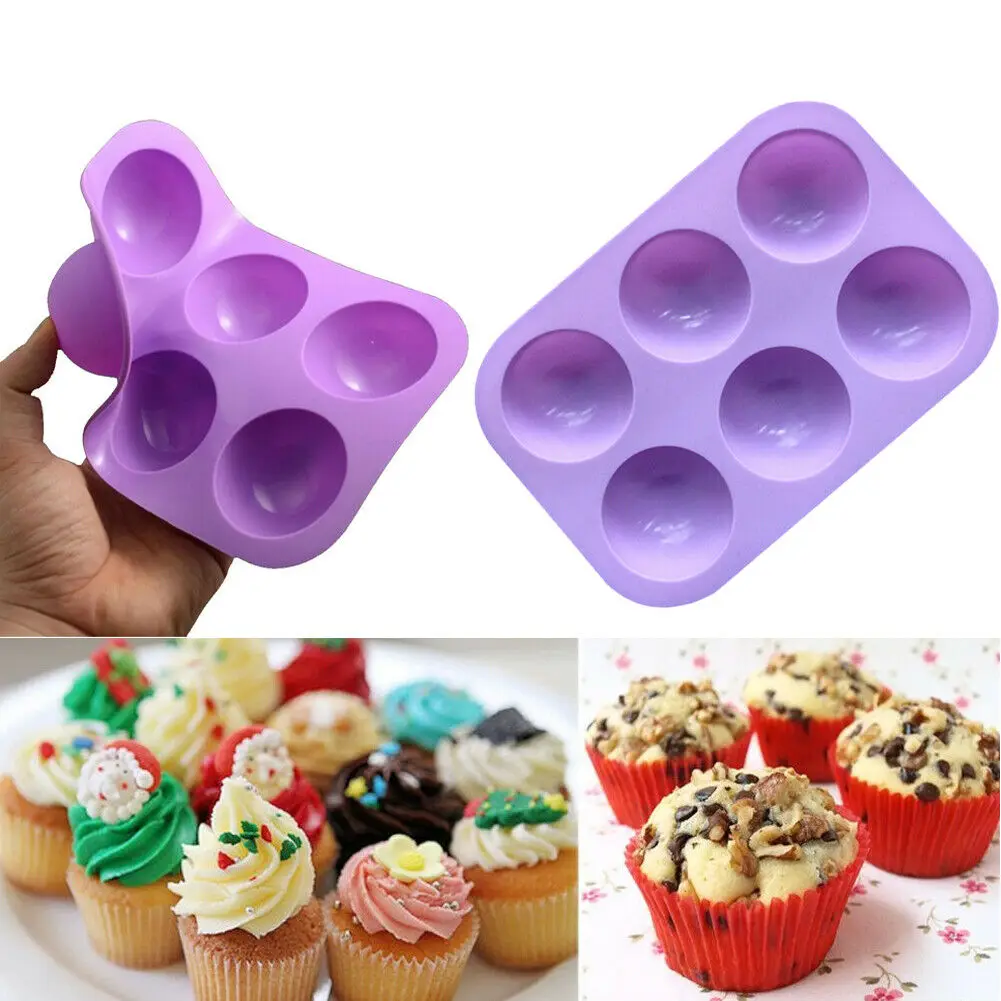 Полусферы DIY силиконовая форма для мыла силиконовые кекс мусс маффинов пудинг