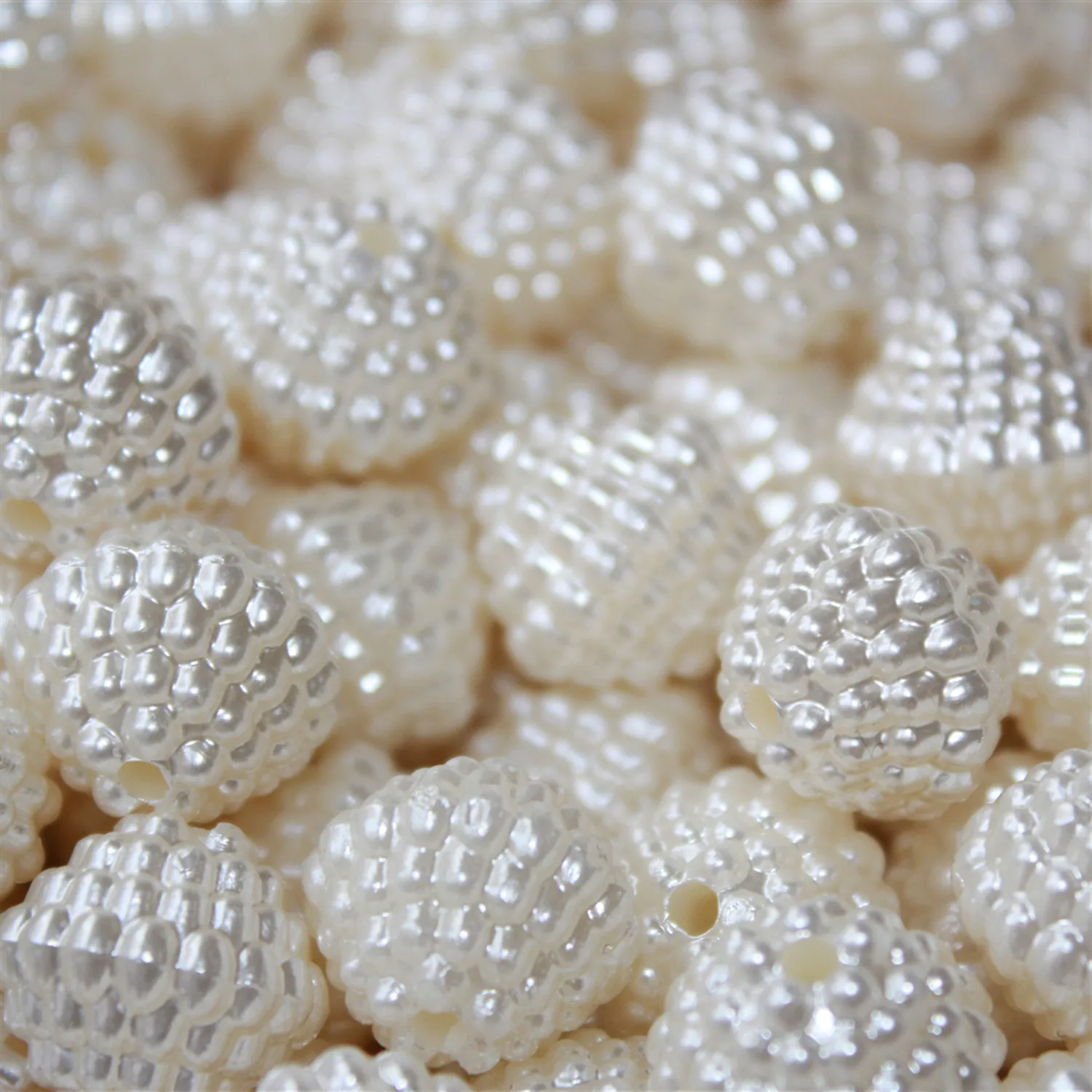 18 мм блестки прозрачные белые граненые круглые бусины акриловые 30 шт | Украшения