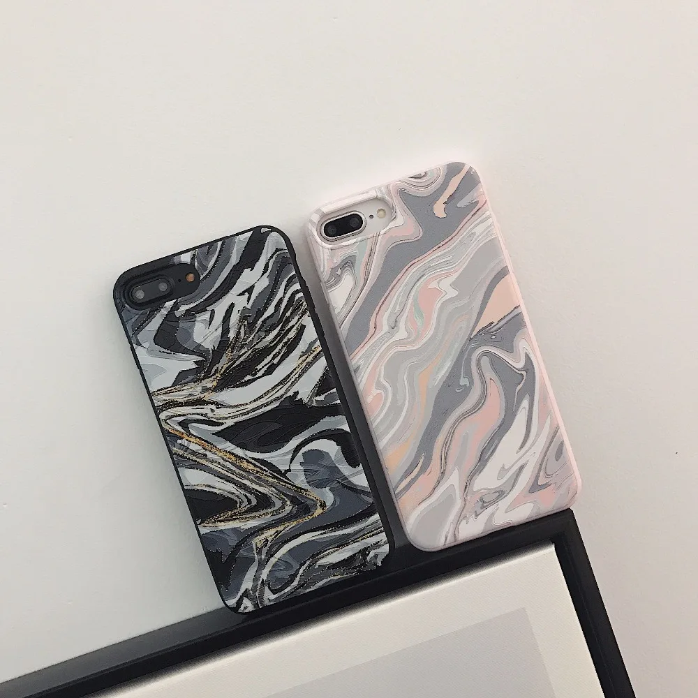 Мраморный Camo чехол для телефона iphone X 6 S 7 8 плюс армия камуфляж Camoufl сращивания