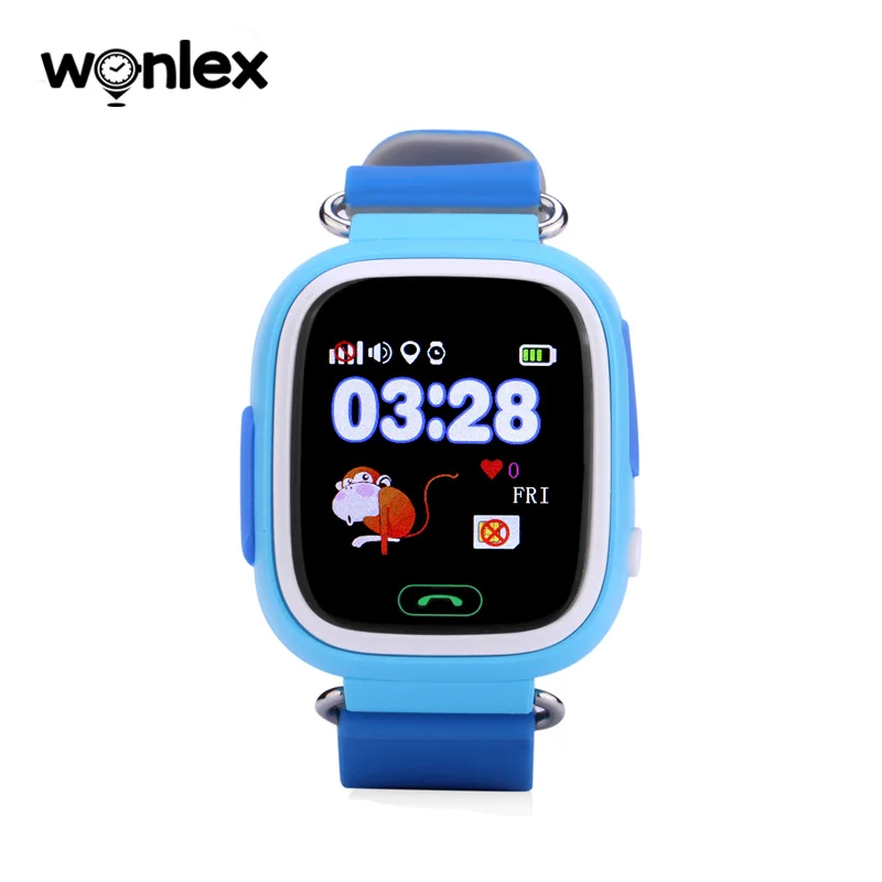 Wonlex горячая Распродажа детские gps часы MTK2503 сенсорный экран ребенок Google карта SOS Кнопка часы для Childred LBS/gps/Wifi локатор